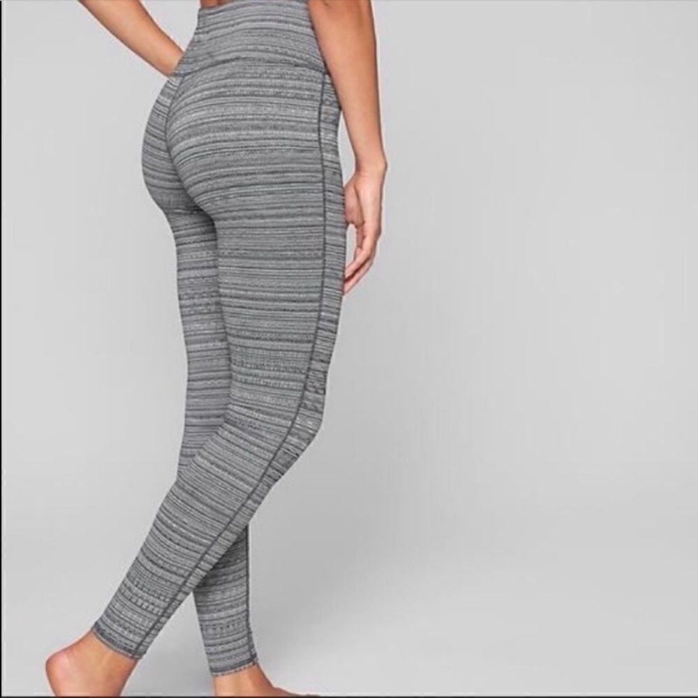 Athleta Jacquard Chatarunga High Rise Tights Pant M